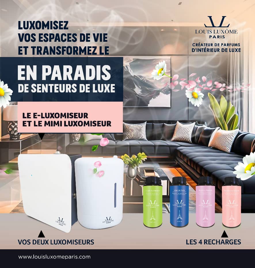 Recharge Luxômisante Rose du Paradis 200 ml pour nos Luxômiseurs