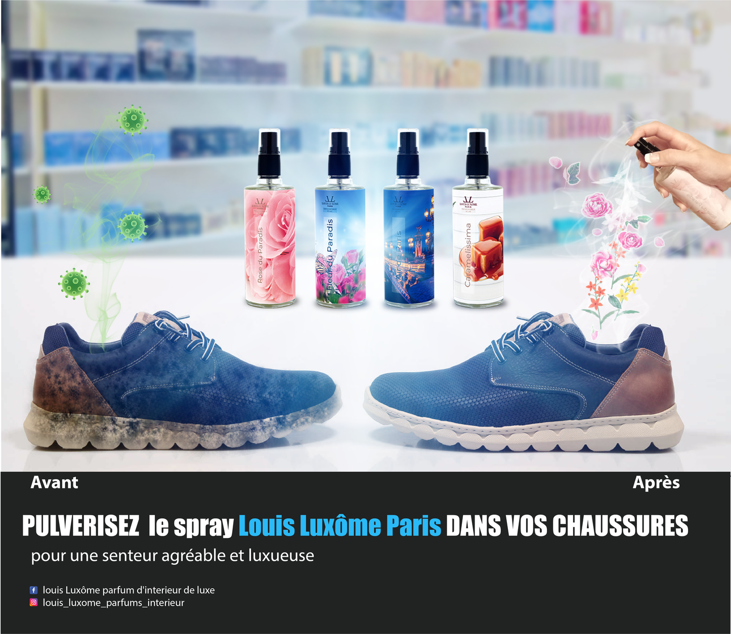 Le Spray Luxômiseur Tout en 1 Multi-usages le plus complet et puissant du Monde :AIR DE PARIS