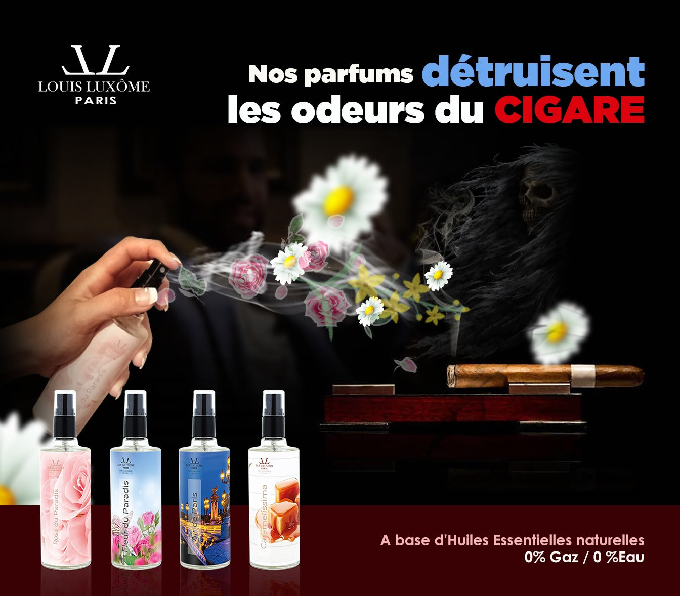 Pack de 4:Les sprays Luxômiseurs Tout en 1 Multi-usages les plus complets au Monde