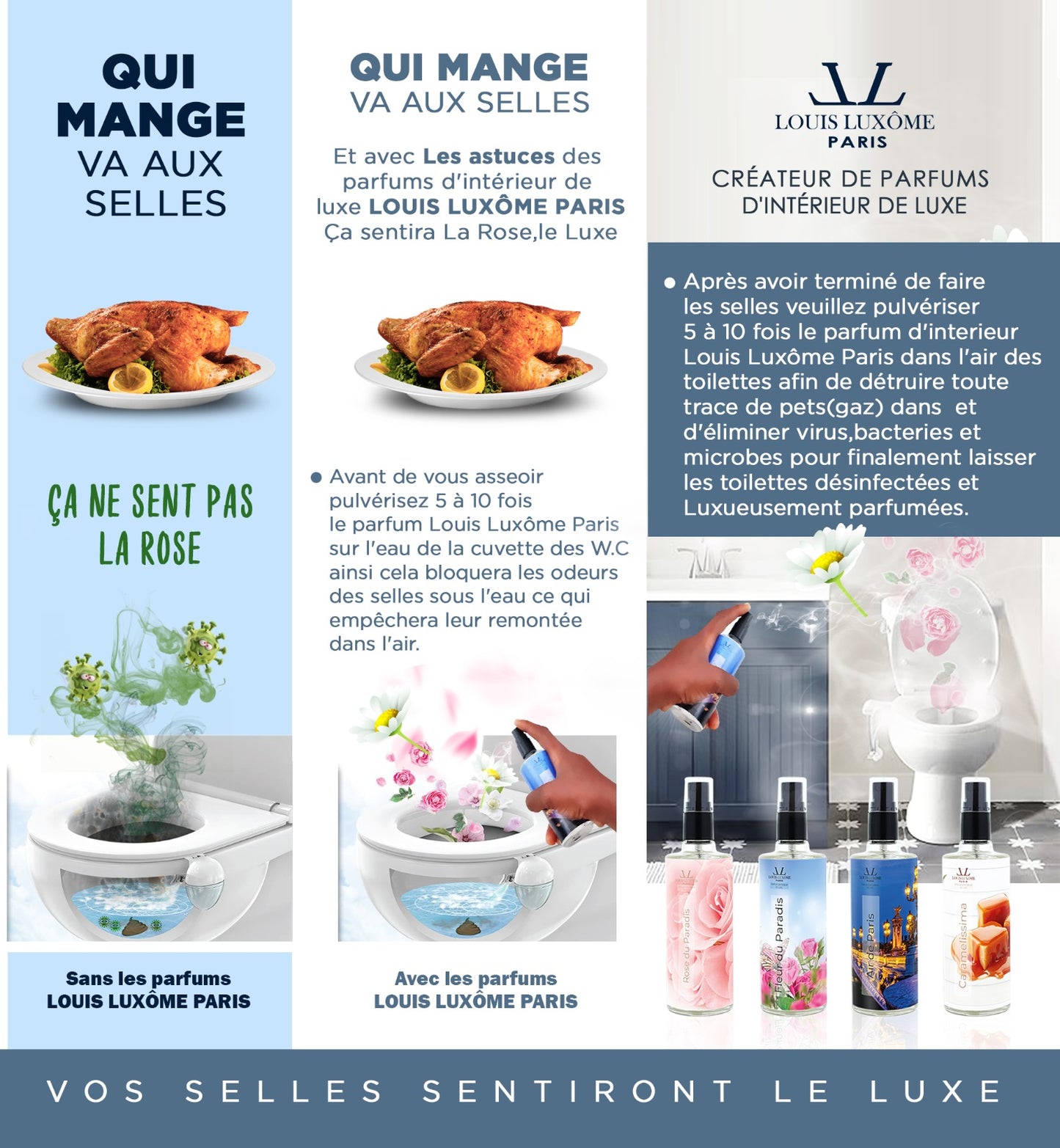 Le Spray Luxômiseur Tout en 1 Multi-usages le plus complet et et puissant du Monde:ROSE DU PARADIS