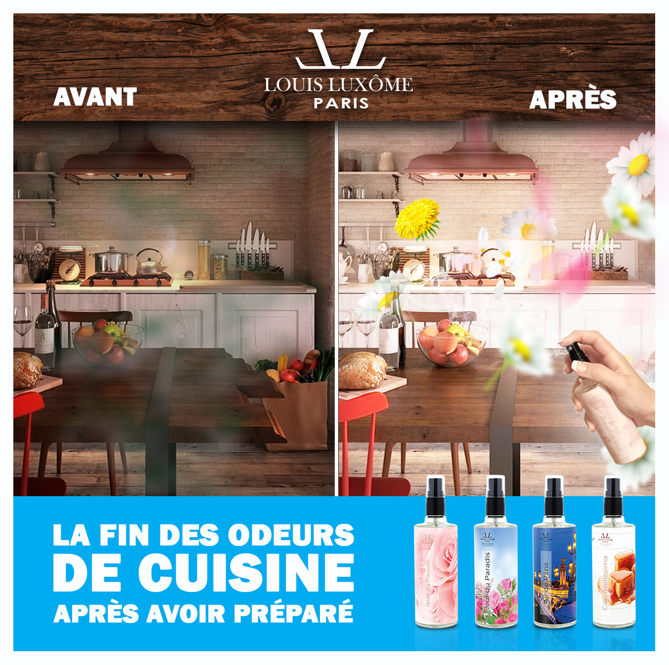 Le Spray Luxômiseur Tout en 1 Multi-usages le plus complet et et puissant du Monde:ROSE DU PARADIS