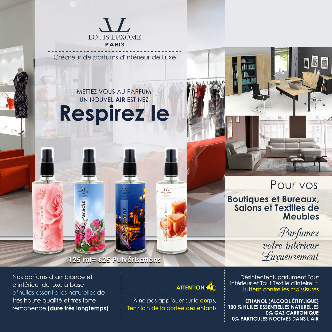 Pack de 4 parfums: Les sprays Luxômiseurs Multi-usages Tout en 1