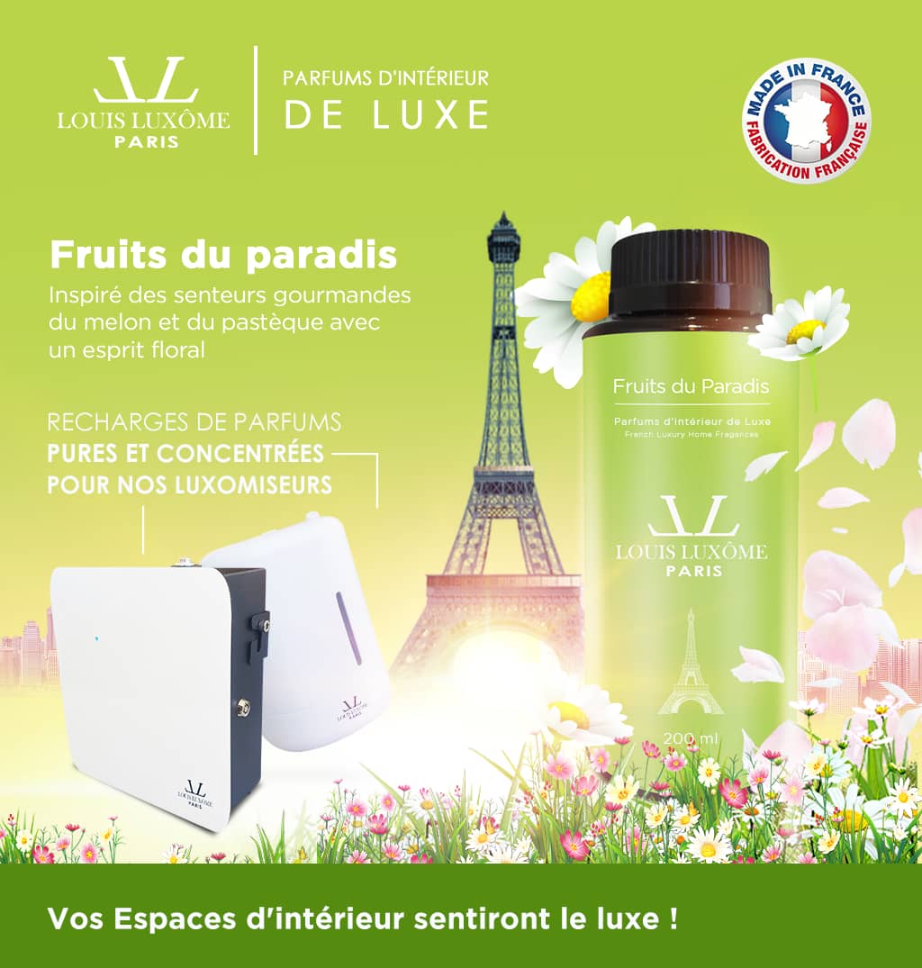 E-LUXÔMISEUR: Dispositif de diffusion connecté de parfums d'intérieur de luxe pour Grands Espaces