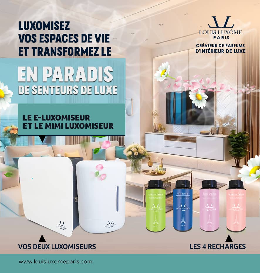 E-LUXÔMISEUR & DECORATION D'INTERIEUR OLFACTIVE: Dispositif de diffusion connecté de parfums d'intérieur de luxe pour Grands Espaces