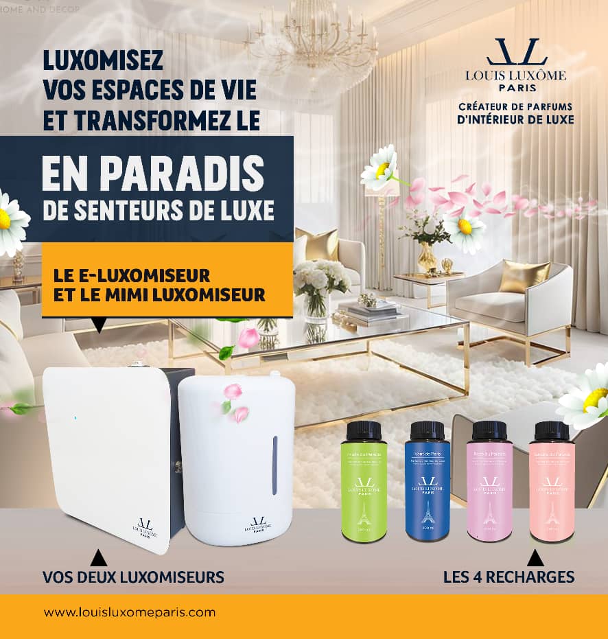 E-LUXÔMISEUR & DECORATION D'INTERIEUR OLFACTIVE: Dispositif de diffusion connecté de parfums d'intérieur de luxe pour Grands Espaces