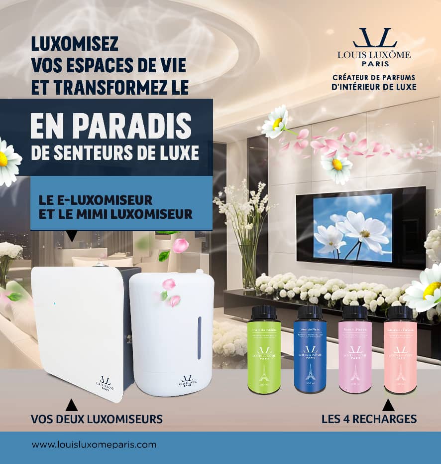 E-LUXÔMISEUR & DECORATION D'INTERIEUR OLFACTIVE: Dispositif de diffusion connecté de parfums d'intérieur de luxe pour Grands Espaces