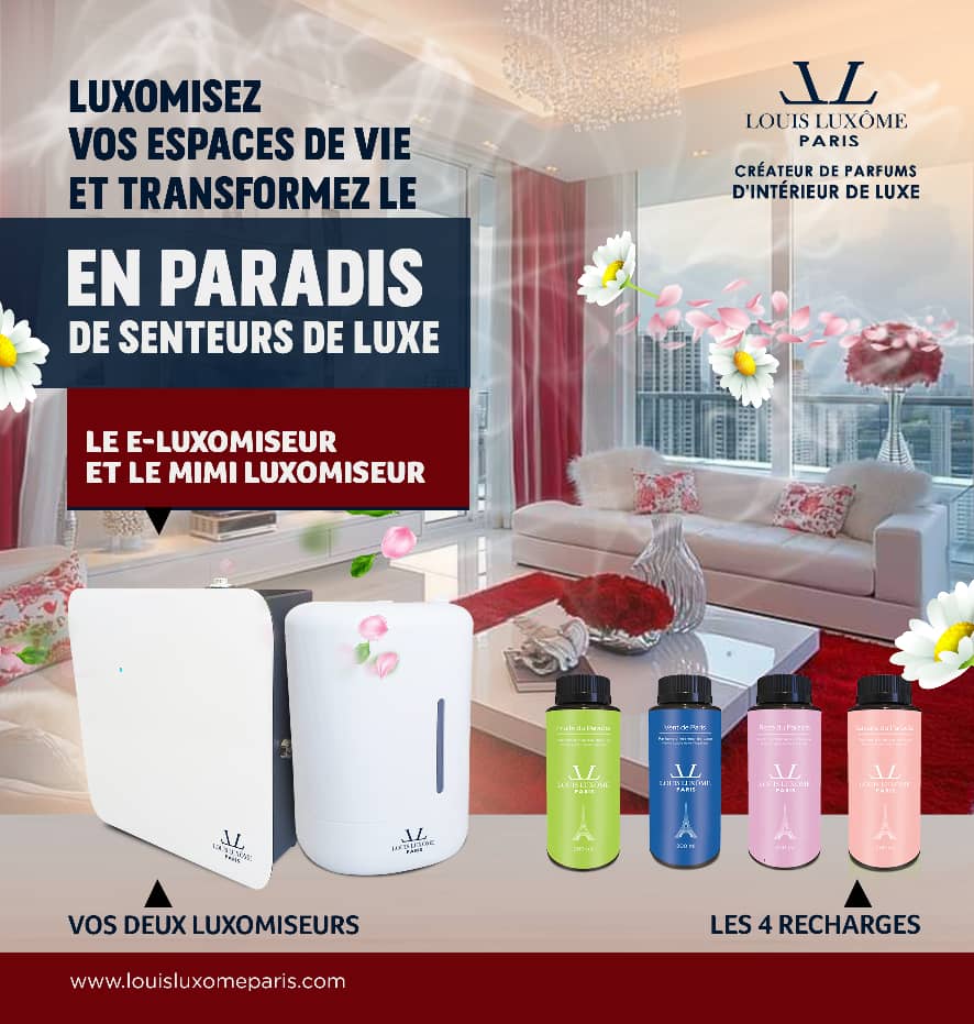 E-LUXÔMISEUR & DECORATION D'INTERIEUR OLFACTIVE: Dispositif de diffusion connecté de parfums d'intérieur de luxe pour Grands Espaces